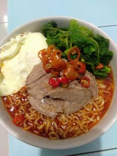 Foto resep Mie ramen pedas