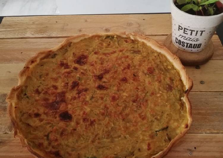 Comment Servir Tarte à l&#39;oignon courgettes