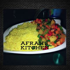 A picture of Turmeric Rice & Veggies.