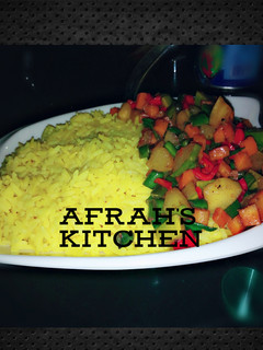 A picture of Turmeric Rice & Veggies.