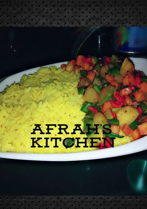 A picture of Turmeric Rice & Veggies.