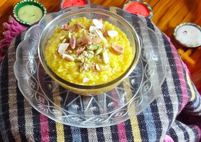 Moong dal instant halwa hot sale