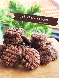 Foto resep Oat Choco Cookies (No Mixer, No Oven)
