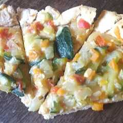 Una foto de Tarta rústica de verduras vegana
