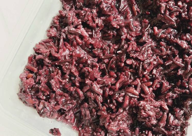 Bagaimana Menyiapkan Tape Ketan Hitam rice cooker Anti Gagal