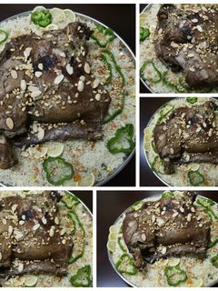 صورة لوصفة كتف خروف محشي مشوي بالفرن