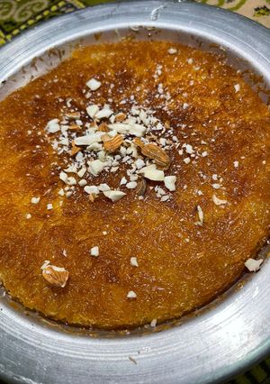 صورة لوصفة كنافة خشنه على الغاز