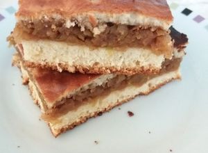 O poză a rețetei Prăjitură cu mere.