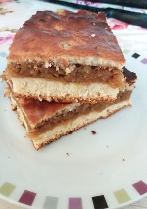 O poză a rețetei Prăjitură cu mere.
