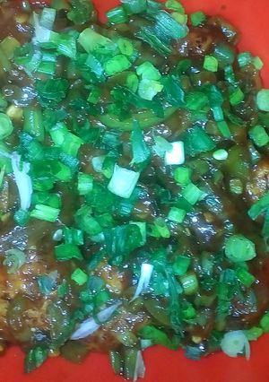 A picture of Cabbage manchurian(without garlic).