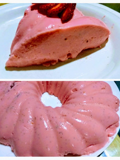 Una foto de Cheesecake de fresa sin horno y sin azúcar