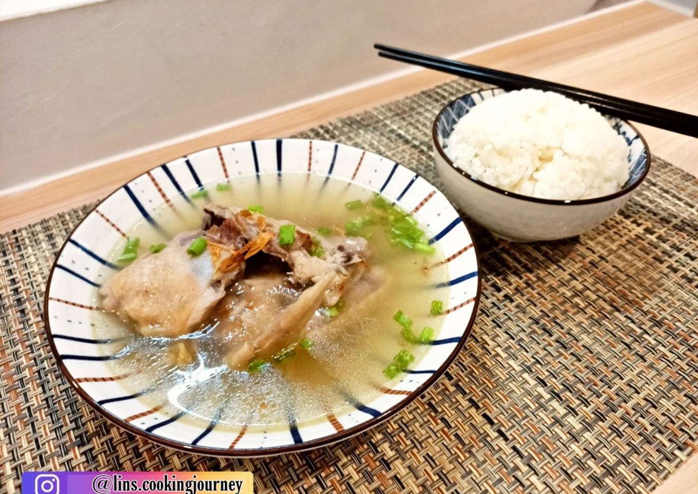 Sup Ayam Kampung Jahe (in chinese style)