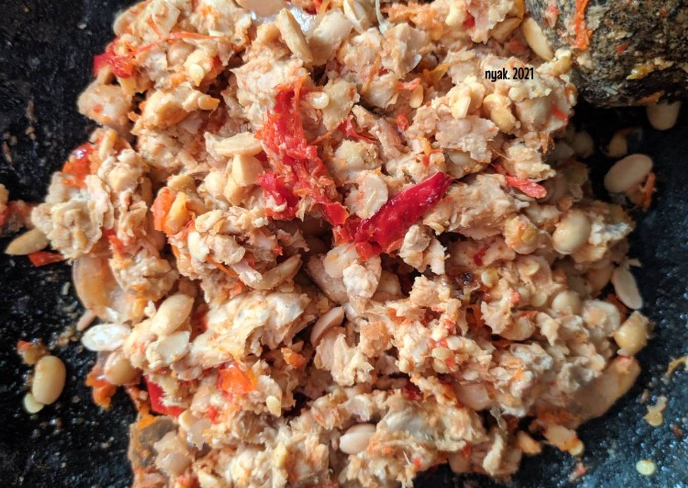 Sambal Tempe Kemiri