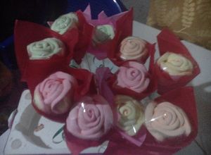 Una foto de Rosas de malvavisco