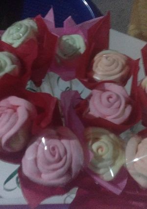 Una foto de Rosas de malvavisco