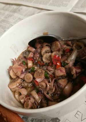 Foto resep Cumi sotong tumis pedas