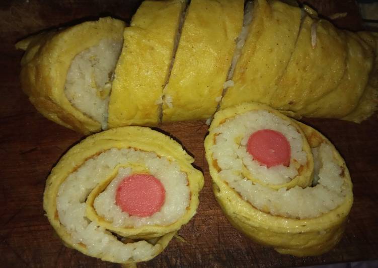 Proses Membuat Roll Nasi Goreng yang enak