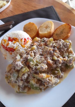 Una foto de Guiso de zapallitos italianos