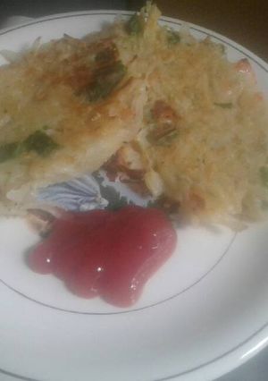 Una foto de Tortitas de papa rallada