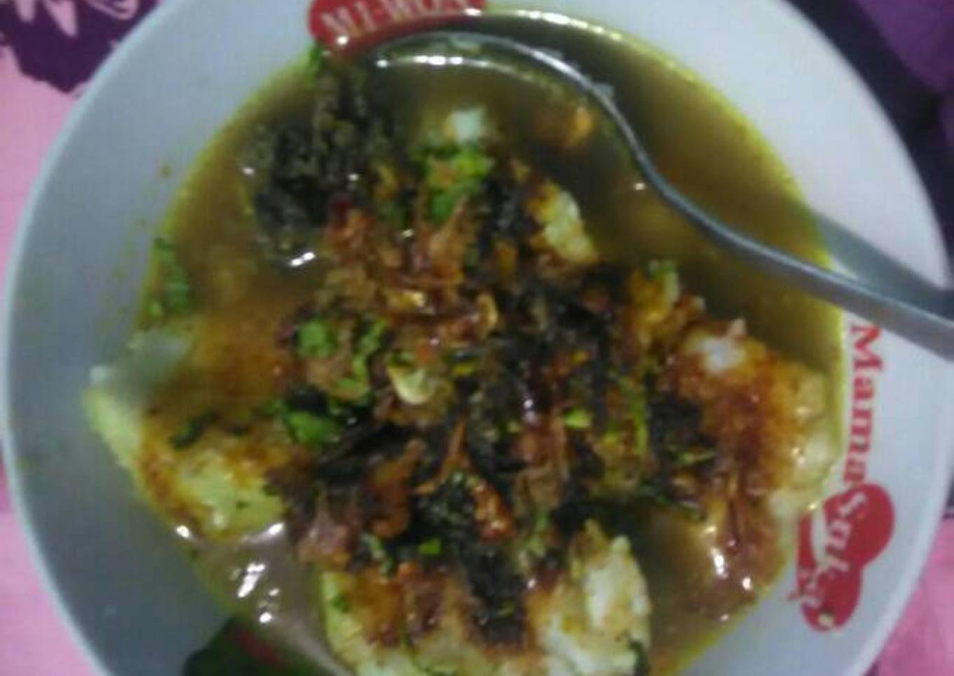 Lontong soto babat