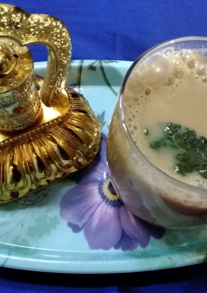 மின்ட் மசாலா மில்க்(M M M) செய்முறை முக்கிய புகைப்படம்