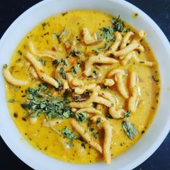 A picture of Sev bhaji.
