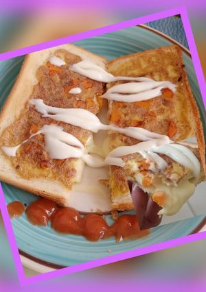 Foto resep Roti Ommelete moza