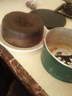 Chocolate cake ainihin hoton girkin