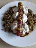 Frankfurt con verduras