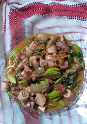 Foto resep Cumi Asin Petai Kemangi