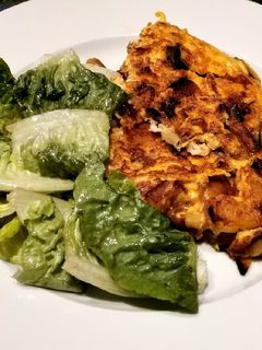 Une photo de Tortilla Chorizo, oignon, gruyère 🧀🥚