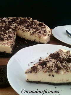 Una foto de Cheesecake de chocolate blanco