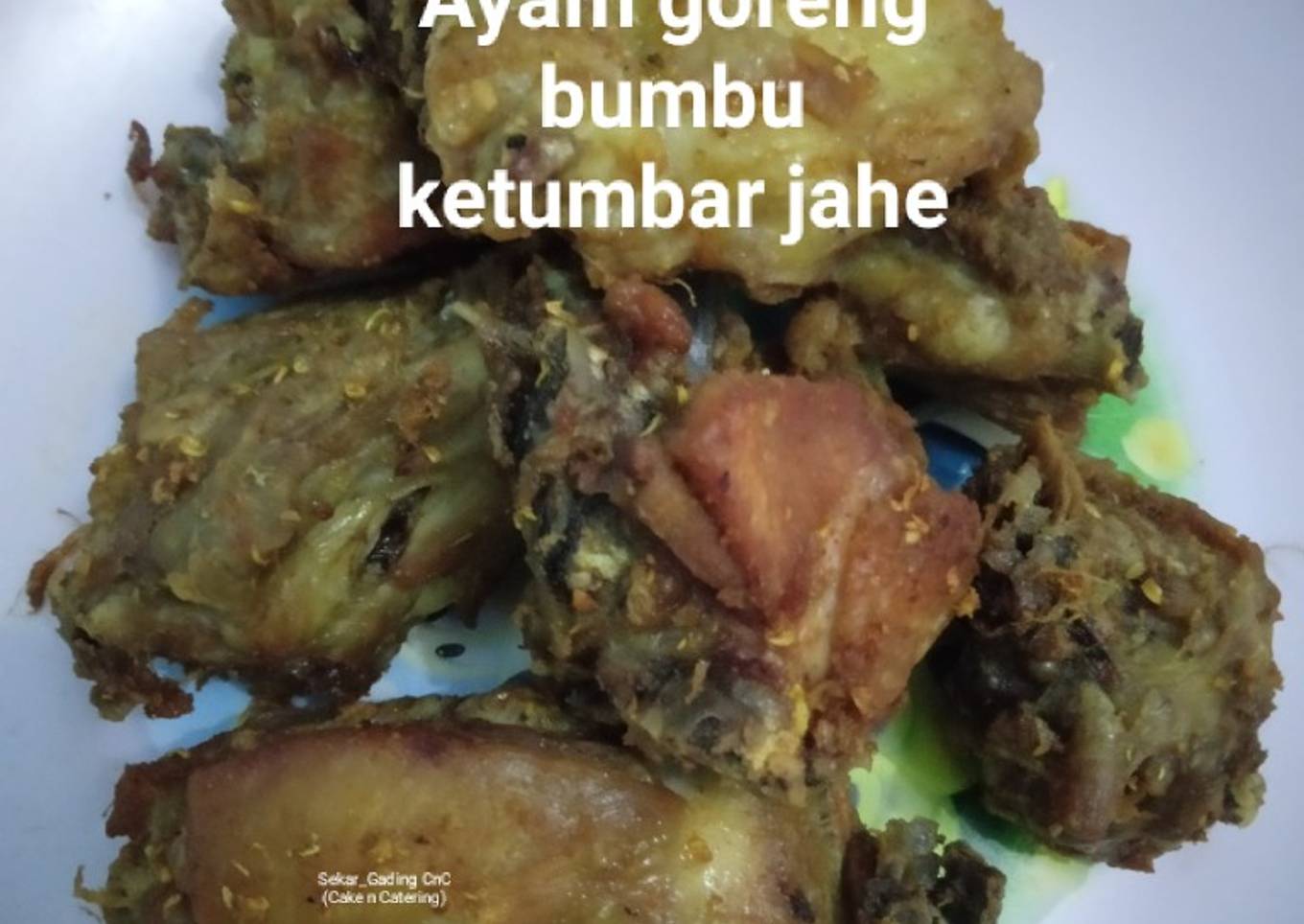 Ayam goreng bumbu ketumbar jahe