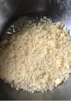 Una foto de Crumble o arenado, para tortas