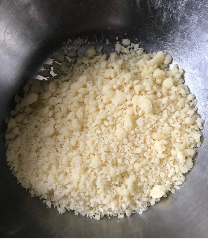 Una foto de Crumble o arenado, para tortas