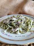 Nidos de espinacas con gorgonzola y setas