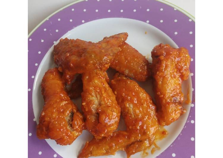 5 Resep: Garlic Spicy Chicken Wings By Lun&#39;s Kitchen Anti Gagal!