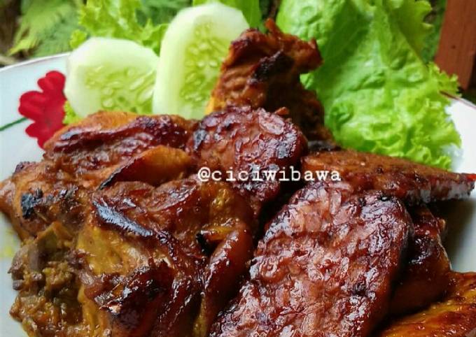 Ayam Bakar Teflon (enak dan mudah) + Sambal Tomat Jeruk Purut