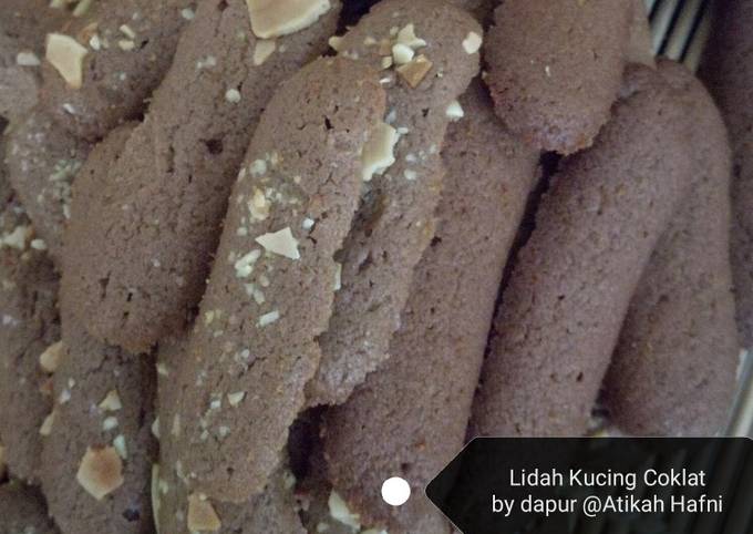 Resep Kue Lidah Kucing Coklat Oleh Atikah Hafni Cookpad