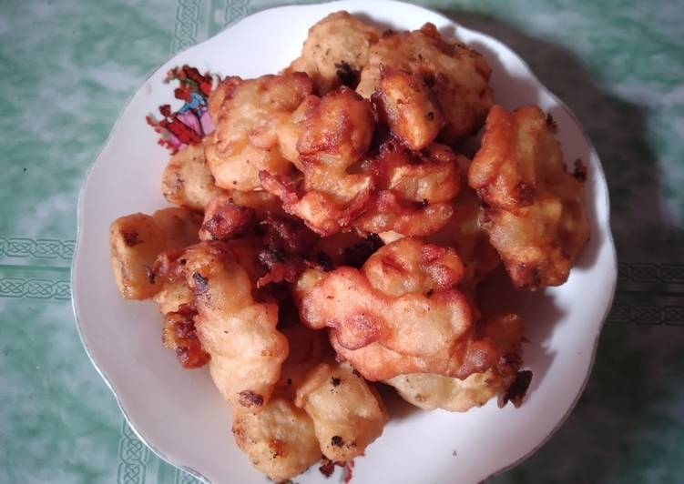 Paklimpung pisang goreng