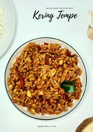 Foto resep Kering Tempe / Orek Tempe garing, renyah, enak manis gurih
