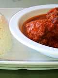 White rice/ guinea fowl stew😋😋
