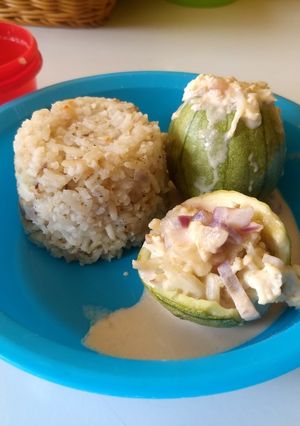 Una foto de Calabacitas rellenas