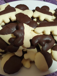 Una foto de Galletitas con limón y chocolate