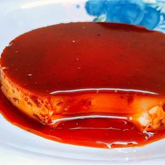 A picture of Caramel pudding/ Caramel flan.