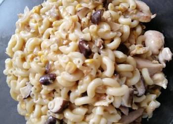 Unique Cuisine Chicken Corn Pasta Very Delicious Unique Cuisine Chicken Corn Pasta Very Delicious