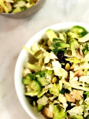 Recipe Sweet kale and raw mushroom salad the  Makes Drooling Tasty