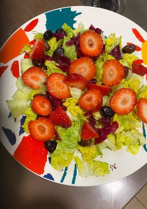 Una foto de Ensalada de fresas