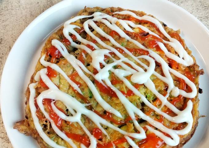 Cara Gampang Menyiapkan Okonomiyaki Pizza Sayuran Anti Gagal