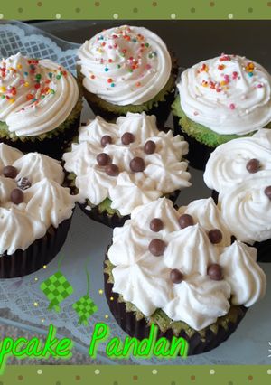 Foto resep Cupcake Pandan